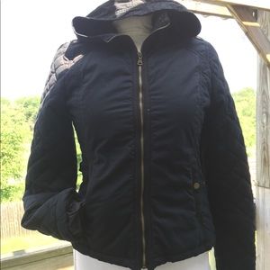 Express quilted jacket w hood